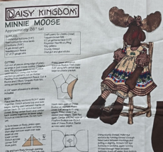 1998 Daisy Kingdom 26&quot; Tall Minnie Moose Cut &amp; Sew Fabric Panel - £11.28 GBP