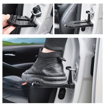 Universal Foldable Auxiliary Pedal Roof Pedal Foldable Car Vehicle Folding Stepp - £63.50 GBP