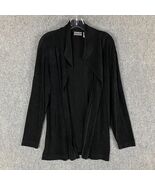 Chico&#39;s Travelers Cardigan Women&#39;s 3 Black Acetate Blend Adults - $44.60 CAD