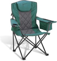 Arrowhead Outdoor Portable Folding Camping Quad Chair W/ 6-Can, Based Support - £66.50 GBP