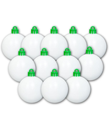 Christmas Tree Decorating 12 Count Refill Kit - Blank White Ball Ornamen... - $23.06