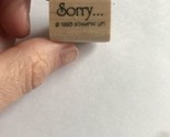 Stampin&#39; Up! teeny Tiny &quot;Sorry&quot; Rubber Stamp 1993 Wooden Mounted  - $8.77