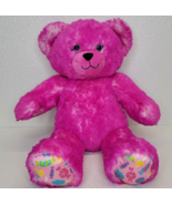 Build A Bear Candy Pop Bright Pink Bear Plush Toy Retired 16&quot; Girls - £7.56 GBP