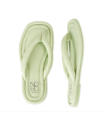 new NO BOUNDARIES Women&#39;s sz 9/8 Mint Green Puffy Faux Leather Flip Flop... - £11.68 GBP