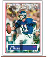 1983 STCC #399 Phil Simms New York Giants Topps Moorhead State - £2.94 GBP