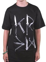 Kr3w Uomo Skate Farfalla Knives T-Shirt K52723 Nwt - £11.14 GBP