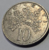 1986 Jamaica 10 Cents Copper-Nickel Standard Circulation Coin - €1,68 EUR