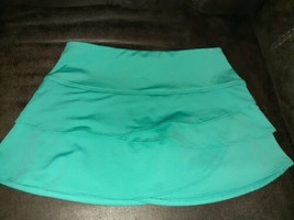 Lucky In Love Multicolored Aquamarine Tennis Skirt Skort Sz Xs (0-2)  Sexy Teal  - £38.69 GBP