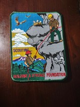 Scouting Building A Strong Foundation Patch Boy Scouts - £32.17 GBP