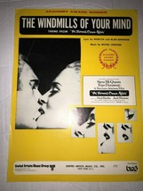 THE WINDMILLS OF YOUR MIND VINTAGE SHEET MUSIC - $107.79