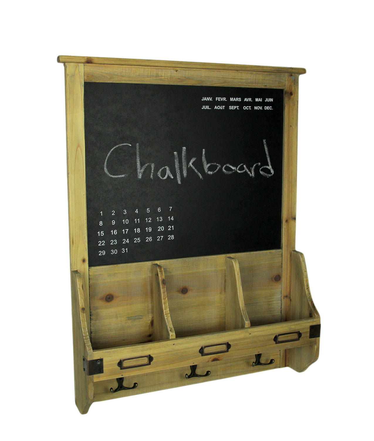 Primary image for Scratch & Dent Rustic French Farmhouse Style Wood Chalkboard Mail Organizer