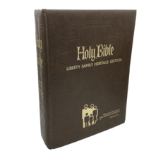 HOLY BIBLE King James Version red letter Liberty Family Heritage Edition 1977 - £17.52 GBP