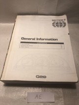 1993 Geo Storm Shop Manual 93 Original Repair Service Book OEM Chevrolet... - $14.85