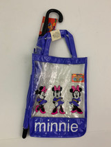 Vintage 90s Mickey&#39;s Stuff for Kids Minnie Mouse Tote Bag Umbrella Set Disney - £18.68 GBP