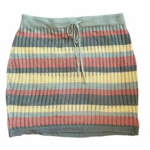 Almost Famous Pointelle Striped Mini Skirt 3X - $28.05