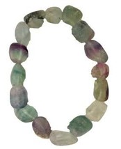 Fluorite, Rainbow gemstone bracelet - £16.63 GBP