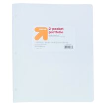 up&up 2 Pocket Plastic Folder White Durable Office School Supply - $1.56 up&up 2 Pocket Plastic Folder White Durable Office School Supply - $1.56