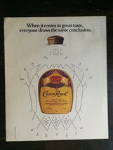 Vintage 1985 Crown Royal Canadian Whiskey Full Page Original Color Ad -721b - £5.22 GBP