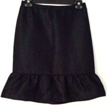 Ann Taylor skirt size 0 petite women black zipper close built in slip - £7.45 GBP