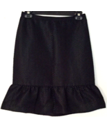 Ann Taylor skirt size 0 petite women black zipper close built in slip - £7.46 GBP