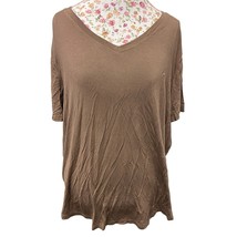  Mara &amp; Meru Brown V-Neck Safari Tee XL Lightweight Travel Shirt - $402.62 MXN