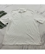 Coolibar Mens Polo Shirt Size XL White UPF 50 Sun Protection Solid Short... - $24.74