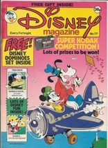 Disney Magazine #77 UK London Editions 1986 Color Comic Stories FINE+ - £5.46 GBP