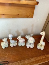Estate Lot Of Precious Moments May Your Birthday Be Warm Animal Train 2 3 4 6 Se - £15.58 GBP