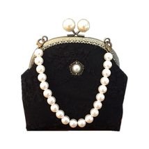 Handbag with Pearl Chains Clutches with Lace Shoulder Bag Wallet Top Han... - £23.89 GBP+