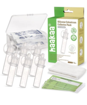 Haakaa Silicone Colostrum Collector Set with Clear PP Storage Case 4 ml,... - $288.94 MXN