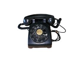 Vintage Western Electric 500 Bell System Black Rotary Telephone With Cor... - $27.44