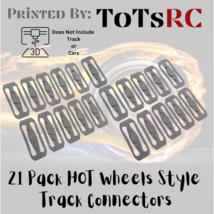 Mattel Hot Wheels Compatible Track Connector Pieces Lot Of 21 GREY Durab... - $280.04 MXN