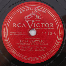 Boston Pops Orchestra Hora Staccato/None But The Lonely Heart - 1939 10&quot; 78 4413 - £15.41 GBP