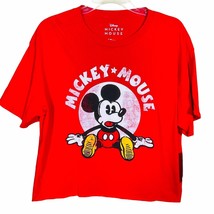 Disney Youth Red Mickey Mouse T-Shirt NWT Large - £14.79 GBP