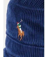Polo Ralph Lauren Dog-Embroidered Corduroy Bucket Hats L/XL Navy - $79.95