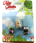 NIB Fairy Garden Figurines Miniature Animals Owl Turtle Hedgehog - $3.58