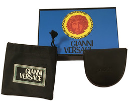 NEW IN BOX Vintage 90&#39;s Gianni Versace Coin Purse (Pocket)!   Black Leather - £143.07 GBP