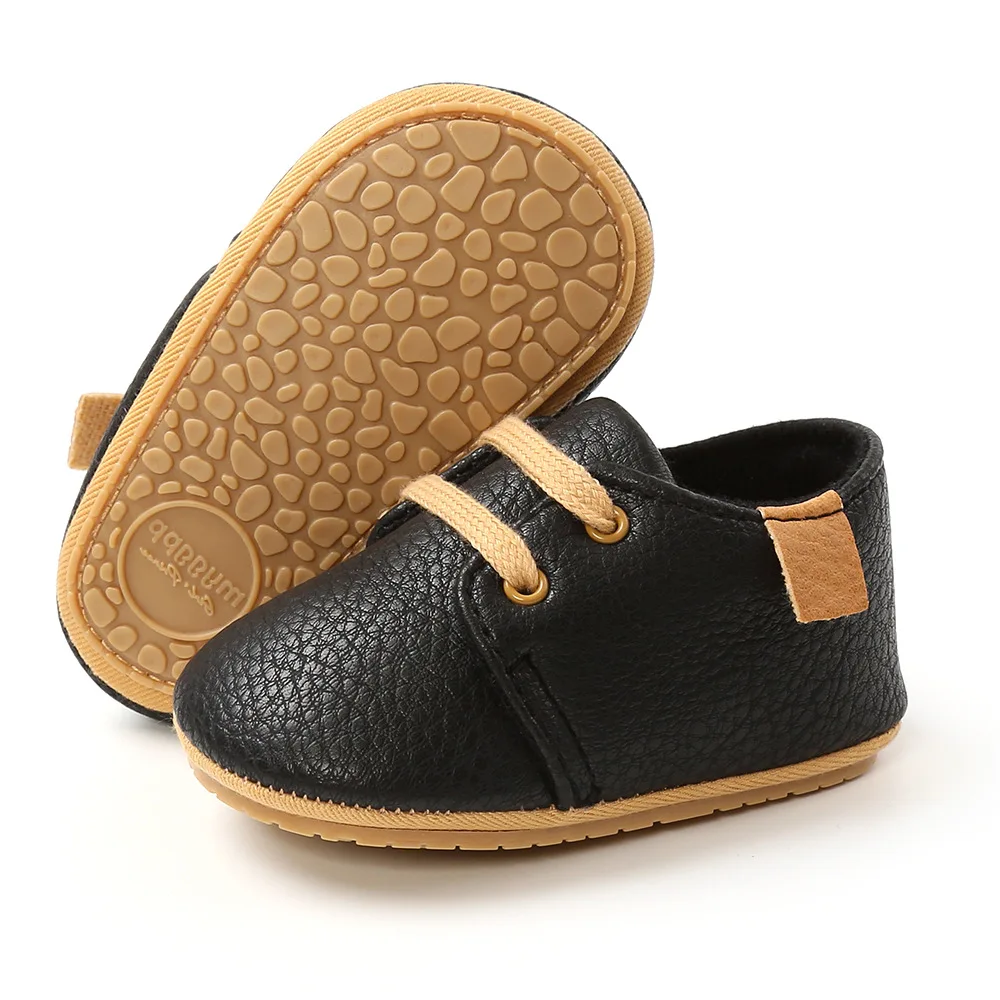 Newborn Baby Shoes Spring Leather Boy Girl Shoes Multicolor  Sole Anti-slip Firs - £100.30 GBP
