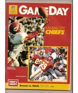 1986 NFL Gameday Program Chiefs @ Browns Oct 12th - $31.01
