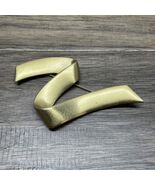 Vintage Monet Matte Gold Tone Ribbon Brooch Pin Estate Jewelry Find KG - €8,58 EUR