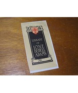 Vintage Ione Bedell Adams Book Shelf w Red Adams Shield Black Sepia Book... - £3.92 GBP