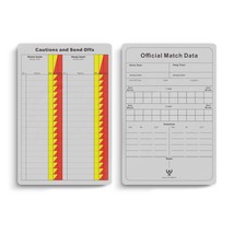 Soccer Referee Game Cards Pro 50 Pack Double Sided Thick Print Match Dat... - £10.21 GBP