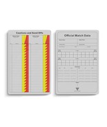 Soccer Referee Game Cards Pro 50 Pack Double Sided Thick Print Match Dat... - £10.21 GBP