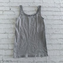 Under Where? Essentials Womens Tank Top Large Gray Sleeveless Stretch - £9.56 GBP