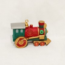 Train Engine Christmas Ornament 1991 Hallmark 1&quot; Claus &amp; Co Railroad Locomotive - £12.28 GBP