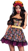 NEW Leg Avenue Marigold Catrina Costume Womens Small Halloween Cosplay MSRP $52 - $22.76