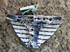 Seafolly Reversible Hipster Mandala Tie-Dye Blue Bikini Bottom US Sz 6 NWT - $14.54