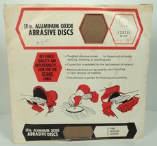 Sears 10&quot; Aluminum Oxide Abrasive Sanding Discs Variety Pack 40/80/120 -... - £7.64 GBP