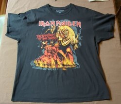 Iron Maiden THE NUMBER OF THE BEAST Men&#39;s Black T-Shirt Size XL 2016 100... - £12.86 GBP