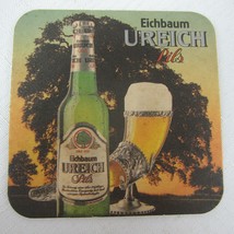 Vintage Eichbaum Ureich Pils Mannheim German Beer Coaster ft Glass Drinking Horn - $5.99